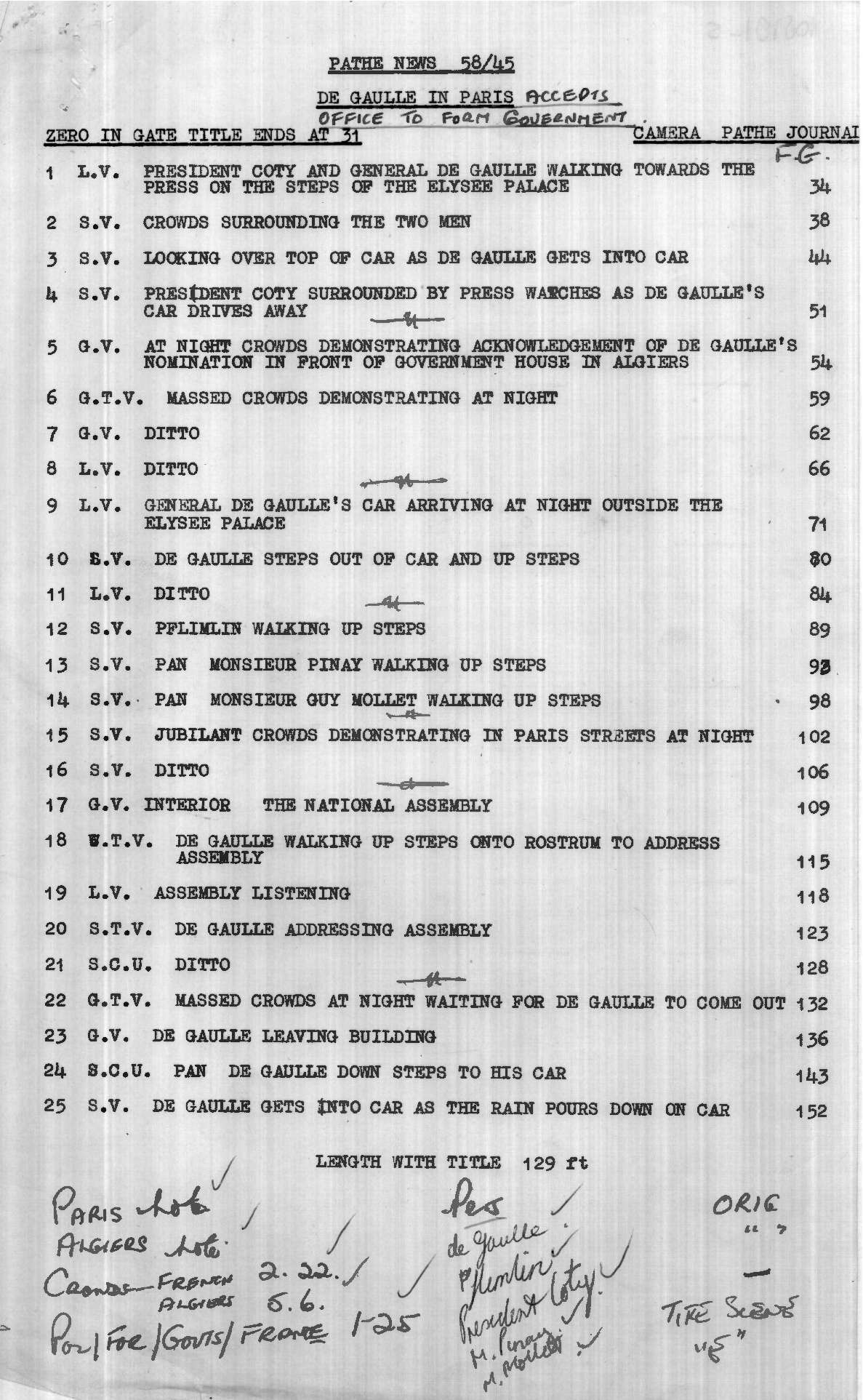Shot List The Fifth Republic · News on Screen