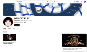 Screenshot from a personal account offering a full free film to watch.