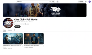 Screenshot example of a spammy SEO upload title called "Full Movie"
