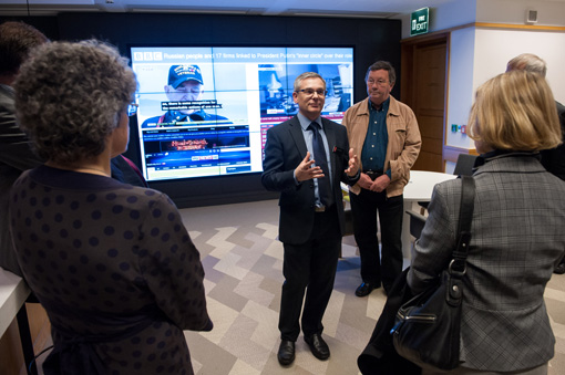 Launch of the Newsroom at The British Library.28 April 2014 (Image © The British Library)