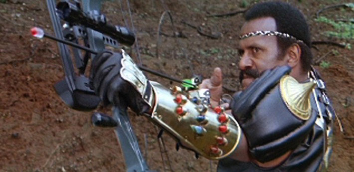 Fred ‘The Hammer’ Williamson in Enzo G. Castellari’s The New Barbarians (1983). Image courtesy of Shameless Films.